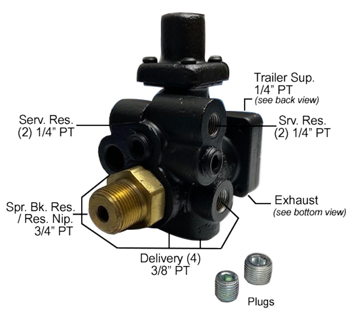 BENK033221 | New SR-5 Trailer Spring Brake Valve | Traction.com
